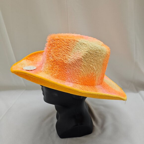 Multicolor Fuzzy Cowboy Hat - Picture 2 of 2